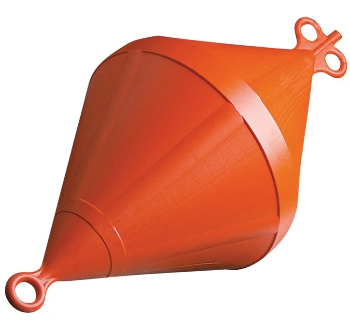 Baliza / geamandura biconica portocalie